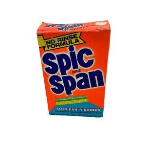 Vintage SPIC AND SPAN Powdered Floor Multi Surface Cleaner 27oz Original Formula